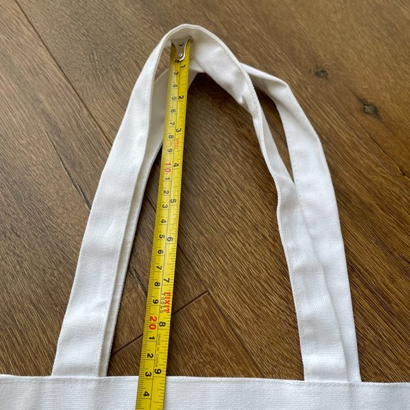 Bride Gold Metallic Lettering White Reusable Small Canvas Tote Bag - Picture 7 of 9